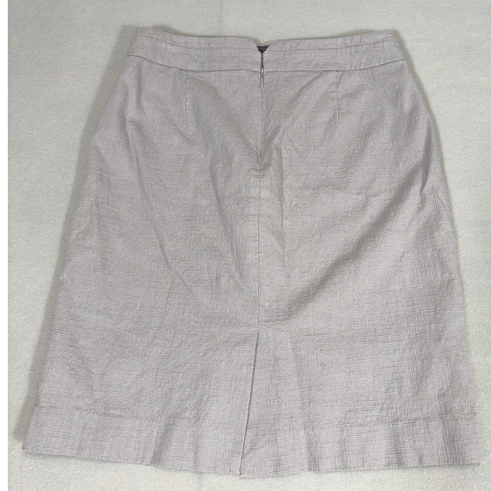 J.Crew Womens Lavender Gray Textured Cotton Blend Pencil Skirt Size 4 RN 77388 - Picture 2 of 6